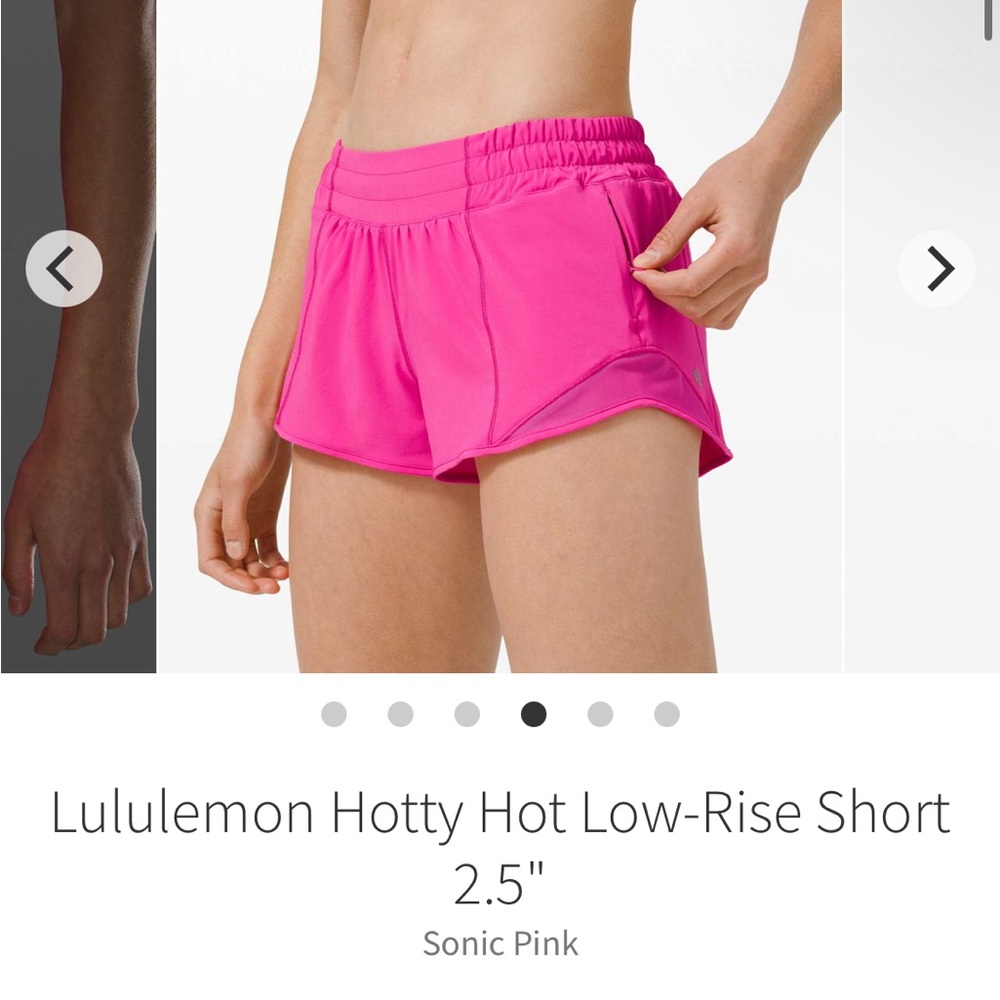 Lululemon hotty hot shorts NWT